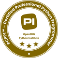 Certified Professional Python Programmer badge